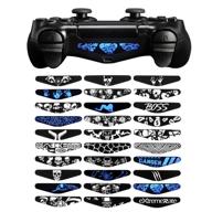 🎮 extremerate 30 pcs/set personalized controller light bar decals for ps4 remote skins: enhance your gaming experience with led cover stickers for playstation 4 slim pro controllers logo
