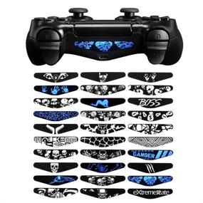 img 4 attached to 🎮 eXtremeRate 30 Pcs/Set Personalized Controller Light Bar Decals for PS4 Remote Skins: Enhance Your Gaming Experience with LED Cover Stickers for Playstation 4 Slim Pro Controllers