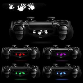img 1 attached to 🎮 eXtremeRate 30 Pcs/Set Personalized Controller Light Bar Decals for PS4 Remote Skins: Enhance Your Gaming Experience with LED Cover Stickers for Playstation 4 Slim Pro Controllers