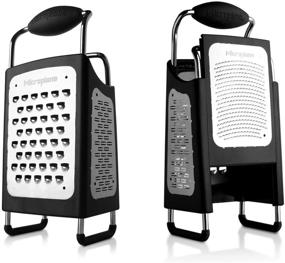 img 3 attached to 🔪 Microplane 34006 4-Sided Stainless Steel Ultra-Sharp Multi-Purpose Box Grater - Large 10 inch, Black: Superior Kitchen Tool for Efficient Grating