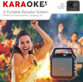 img 3 attached to 🎤 30W Bluetooth Portable Karaoke PA System with Wireless Handheld Microphone and PA Speaker
