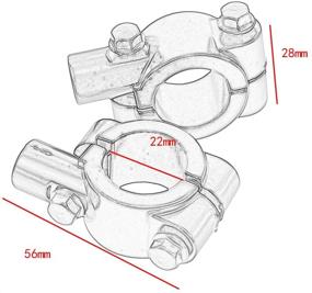 img 1 attached to Motorcycle Bracket Handlebar Mirrors Brackets