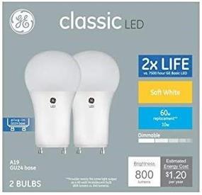 img 3 attached to GE Classic 60 Watt Dimmable 2 Pack