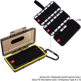 img 3 attached to 📁 Storage Case for 72 Slots: SD/SDHC/SDXC Card, CFepress Type A, Nintendo Switch & PS Vita Game Card Organizer