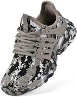 π nyznia girls' lightweight breathable sneakers for athletic running logo