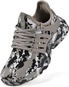 img 4 attached to 👟 NYZNIA Girls' Lightweight Breathable Sneakers for Athletic Running