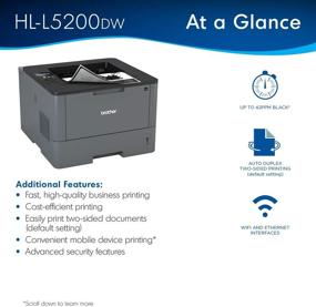img 2 attached to Brother HL-L5200DW Monochrome Laser Printer with Wireless Networking, Mobile & Duplex Printing, Amazon Dash Replenishment Ready
