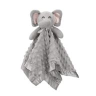 pro goleem elephant security blanket: soft and cozy baby lovey for boys and girls - perfect christmas gift for newborns - baby snuggle toy with stuffed animal - grey, 16 inch logo