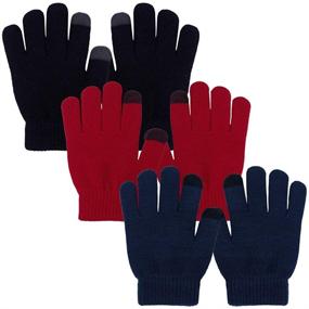 img 4 attached to EvridWear Touchscreen Gloves: Top Weather Boys' Accessories for Children