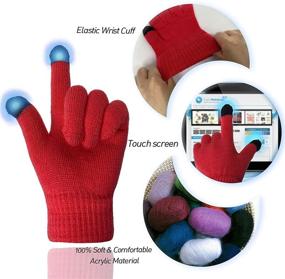 img 3 attached to EvridWear Touchscreen Gloves: Top Weather Boys' Accessories for Children