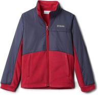 🧥 куртка columbia girls' overlay fleece benton springs iii логотип