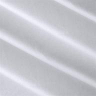 🧵 60 inch x 11 yards white fusible interfacing: single-sided iron-on polyester fabric for diy projects logo