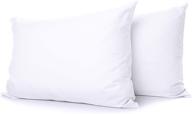 🛏️ cotton delight king pillow cases set of 2 - white 100% natural cotton - 800 thread count pillowcases - premium white cotton pillowcases - king pillowcase pillow covers - 20 x 40 inch logo