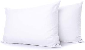 img 4 attached to 🛏️ Cotton Delight King Pillow Cases Set of 2 - White 100% Natural Cotton - 800 Thread Count Pillowcases - Premium White Cotton Pillowcases - King Pillowcase Pillow Covers - 20 x 40 inch