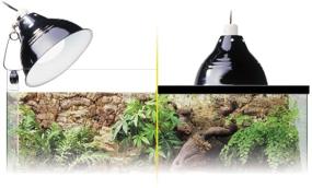 img 2 attached to Glow Light Porcelain Clamp Lamp by Exo Terra: Enhancing Your Terrarium's Illumination