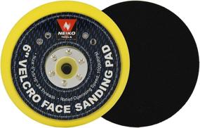 img 1 attached to 🔸 NEIKO 30263A 6” Hook and Loop Sanding Pad – High RPM 5/16” Arbor Ideal for Random Orbital Sanders