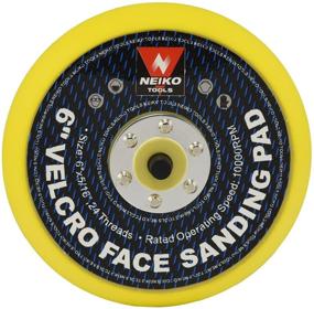 img 4 attached to 🔸 NEIKO 30263A 6” Hook and Loop Sanding Pad – High RPM 5/16” Arbor Ideal for Random Orbital Sanders