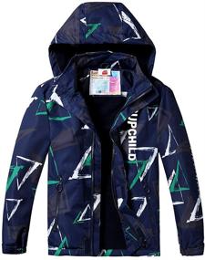 img 4 attached to 🌧️ Aiyuke Boys' Waterproof Raincoat Windbreaker: Stylish & Weather-Resistant Jacket for Outdoor Adventures