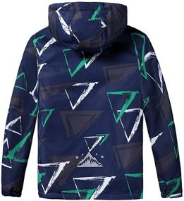 img 3 attached to 🌧️ Aiyuke Boys' Waterproof Raincoat Windbreaker: Stylish & Weather-Resistant Jacket for Outdoor Adventures
