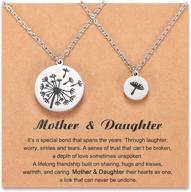 🌻 shonyin back to school mother daughter necklace set for 2/3, matching dandelion necklace jewelry gifts for daughters, moms, and women logo