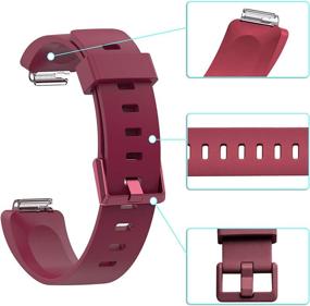 img 2 attached to 🏋️ Fitbit Inspire 2/ Inspire/Inspire HR Silicone Bands - Solid Color Soft Sport Replacement Wristband for Women and Men (Small & Large Sizes)