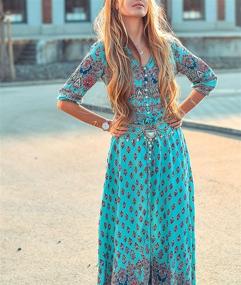img 2 attached to 👗 R Vivimos Womens Summer Button Dresses: Chic Women's Clothing and Dresses Collection