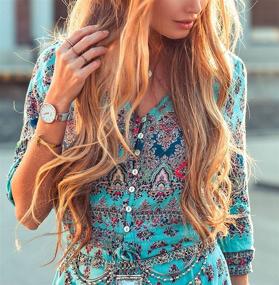 img 1 attached to 👗 R Vivimos Womens Summer Button Dresses: Chic Women's Clothing and Dresses Collection