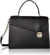 calvin klein hermine leather satchel: women's handbags, wallets, and satchels logo