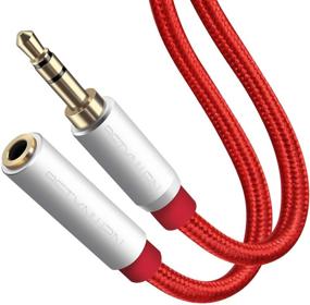 img 4 attached to 🎧 40ft Long Headphone Extension Cable, Bstxnwen Aux Extension Cable - Nylon Braided 3.5mm Male to Female Stereo Audio Extension Cable for iPhone, iPad, Tablets, Media Players - Enhance Audio Experience.