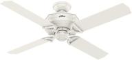 🌬️ enhance your living space with the hunter brunswick indoor/outdoor ceiling fan - 52", fresh white - includes remote control! логотип