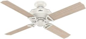 img 3 attached to 🌬️ Enhance Your Living Space with the Hunter Brunswick Indoor/Outdoor Ceiling Fan - 52", Fresh White - Includes Remote Control!