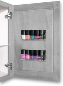 img 1 attached to 💅 Sunneday 2 Piece Nail Polish Organizer: Simplify and Beautify Your Nail Polish Collection!