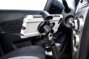 img 2 attached to 🚗 Arkon RoadVise Seat Rail Car Mount for iPhone XS Max XS XR X 8 Note 9 8 5 Galaxy S10 S9 S8 S7 - Ultimate Mounting Solution for Mobile Devices in Vehicles