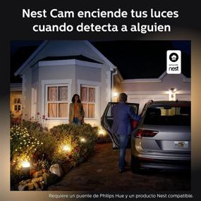 img 1 attached to Улучшите своё открытое пространство с помощью Philips Outdoor Hue PAR 38 476812: блестящее решение для освещения.