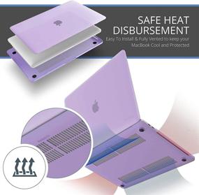 img 1 attached to Kuzy MacBook Pro 16 inch Case 2021-2019: Hard Shell & Keyboard Cover, Light Purple