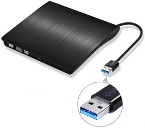 img 3 attached to 📀 Ultra Slim External USB 3.0 CD/DVD-RW Writer Burner Player – Ideal for Macbook Pro Air, iMac, and PC/Laptop Users