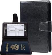 teskyer passport vaccine leather protector travel accessories логотип