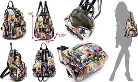 img 1 attached to Magazine Backpack Michelle Crossbody A97 Multi Backpacks and Casual Daypacks