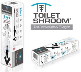 img 3 attached to 🚽 ToiletShroom Plunger: Revolutionary 5-in-1 Tool for Unclogging, Cleaning, and Maintaining Toilets. Stainless Steel Handle with Caddy Holder Included. One Pack, Black.