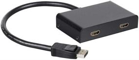 img 3 attached to 🖥️ Монопрайс 121974 DisplayPort в HDMI MST хаб - 2 порта HDMI видео-транслятор, Черный