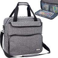 👜 homest scrapbooking storage tote: portable craft bag for travel, tool organizer in grey logo