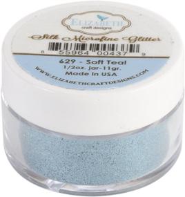 img 1 attached to Enhance Your Crafts with Elizabeth Crafts 🎨 Silk Microfine Glitter - Soft Teal, 11 Grams