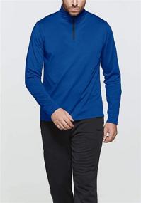 img 2 attached to 👕Легкий спортивный свитшот TSLA Quarter Pullover для мужчин - идеальная одежда для различных мероприятий.