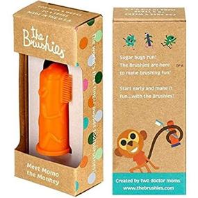 img 3 attached to 🐵 The Brushies Momo The Monkey Baby & Toddler Toothbrush: Fun Dental Care for Little Ones