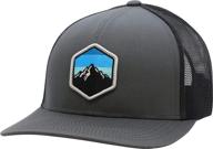 lindo trucker hat mountain graphite outdoor recreation logo