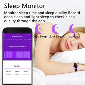 img 2 attached to 💜 Smart Fitness Tracker Watch with Body Temperature, Heart Rate, Blood Pressure, Sleep Health Monitor - Pedometer, Step Calorie Counter - Activity Tracker for Kids, Women, Men (Purple)