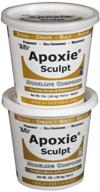 apoxie sculpt white modeling compound (a & b) - 4 pound: versatile 2-part artistic material for detailed sculpting logo
