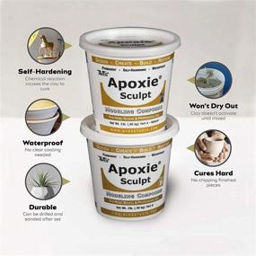 img 1 attached to Apoxie Sculpt White Modeling Compound (A & B) - 4 Pound: Versatile 2-Part Artistic Material For Detailed Sculpting