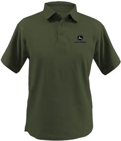 img 1 attached to John Deere Men's Performance Shirt in Olive - Size Small: Moisture-Wicking & Stylish