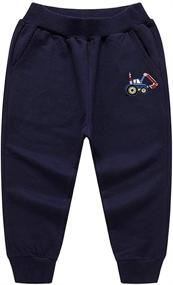 img 1 attached to AQEACARMON Cartoon Pattern Drawstring Sweatpants Boys' Clothing for Pants